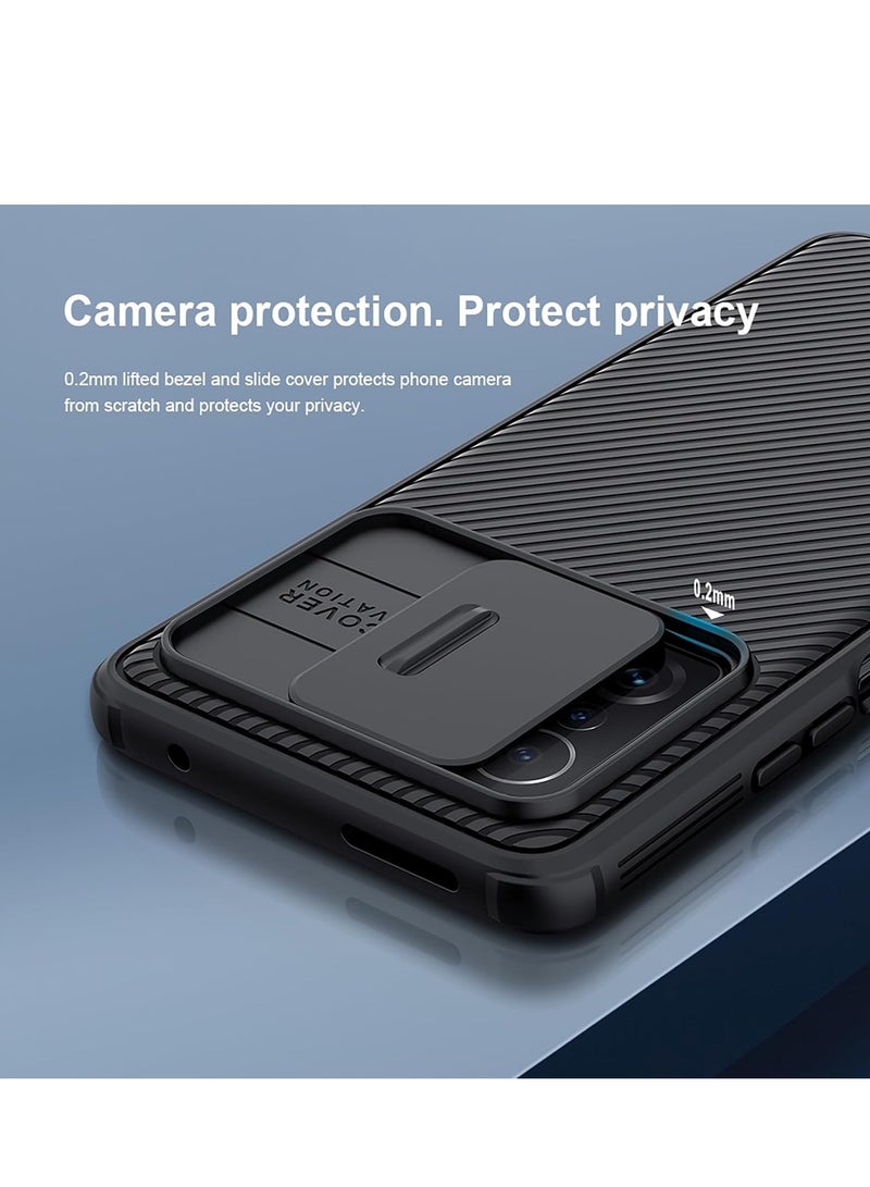 Nillkin Protective Case for Xiaomi 13T Pro 5G, TPU Shockproof Airbags Frame with Camera Lens Protection Slide Cover, PC Anti-Fingerprint Mobile Back Cover, for Xiaomi 13T 5G 6.67-inch Slim Fit Phone Cases - Image 2