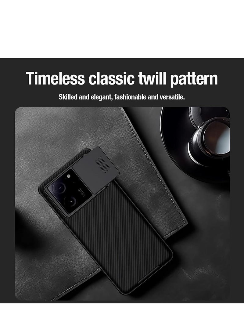 Nillkin Protective Case for Xiaomi 13T Pro 5G, TPU Shockproof Airbags Frame with Camera Lens Protection Slide Cover, PC Anti-Fingerprint Mobile Back Cover, for Xiaomi 13T 5G 6.67-inch Slim Fit Phone Cases - Image 5