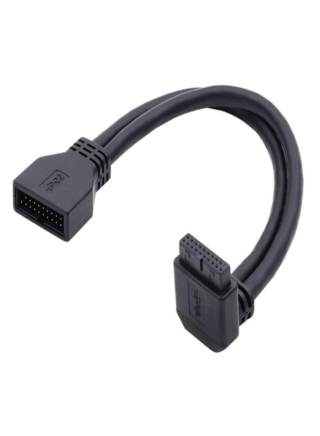 chenyang USB 3.0 Front Panel Header 19/20Pin Male to Female 90 Degree UP Angled Mainboard Header Port Extension Cable Adapter - Image 1