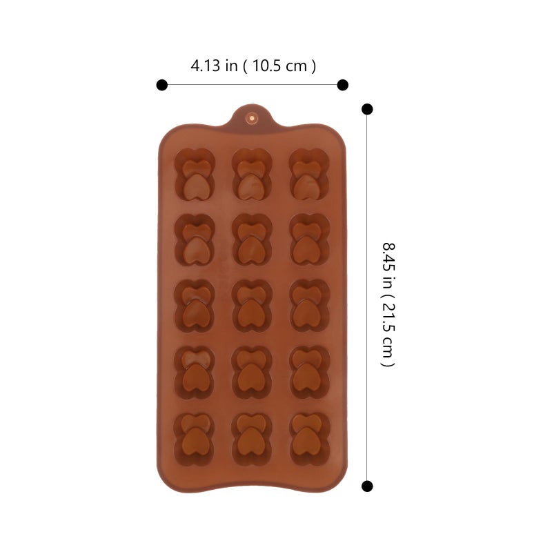 Silicone Heart Shaped Chocolate Mold For DIY Candy Making Kitchen Baking - Image 3