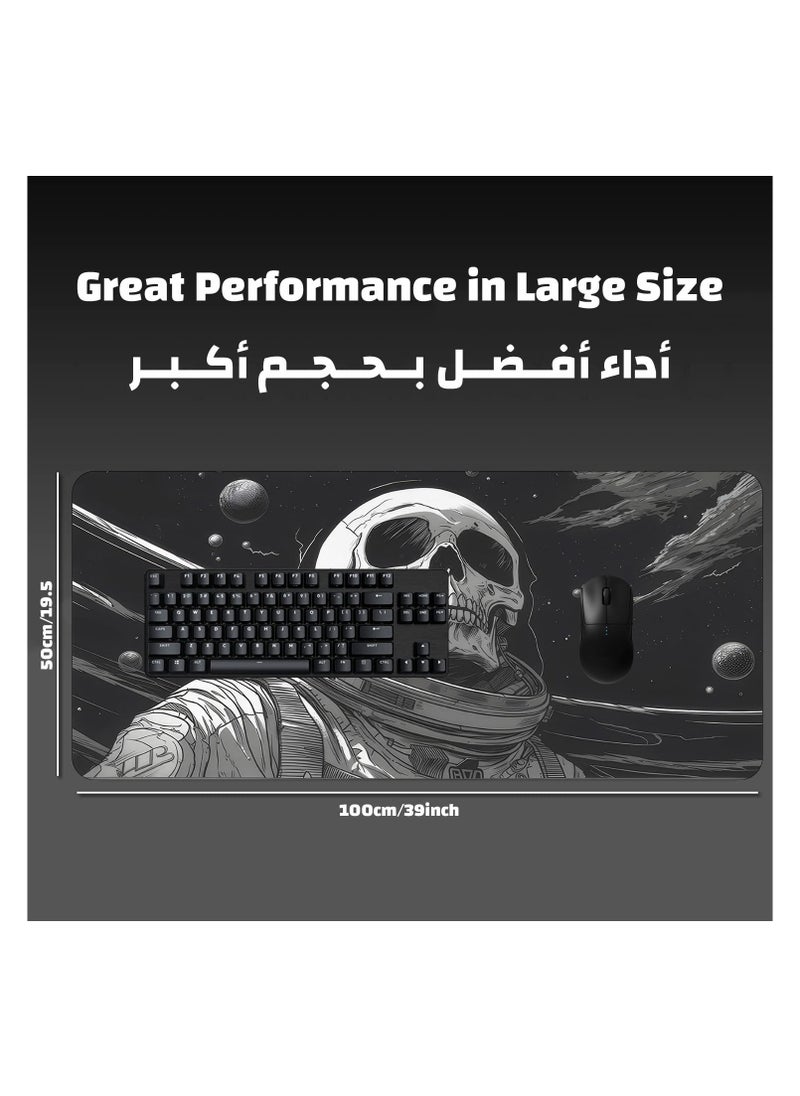 ياسا ماوس باد كبير جدا من ياسا مقاس 100*50 سم بتصميم جرافيك جميل جدا مع خاصية منع الانزلاق يكفي للفأرة والكيبورد وحواف مخيطه ومضاد للسوائل باتقان الجمجمه  - Image 4