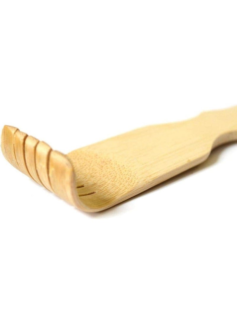 Set of 2 Wooden Handheld Body Scraper – Back Massager Beige (W-7) for Muscle Relaxation - Image 5