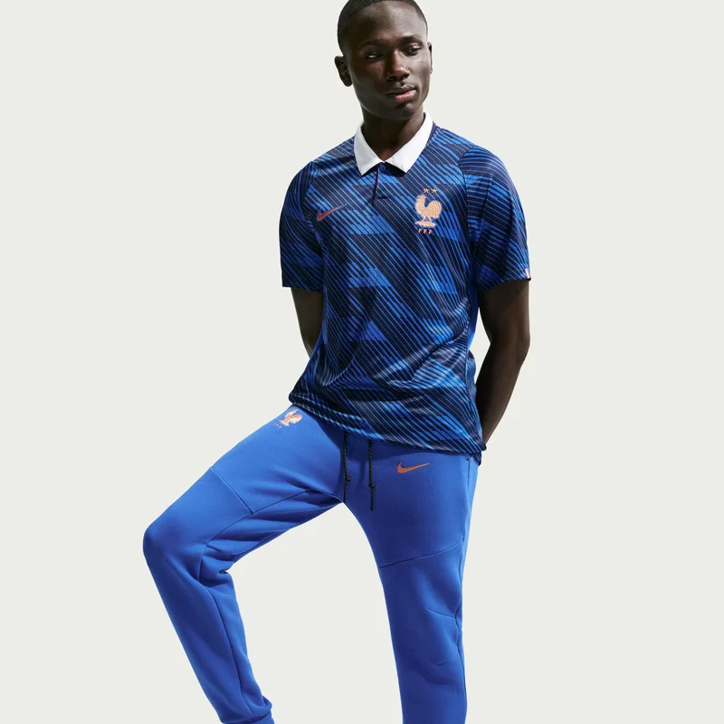 Nike Blue Men's France Tech Fleece Football Joggers for Men | Best Price UAE