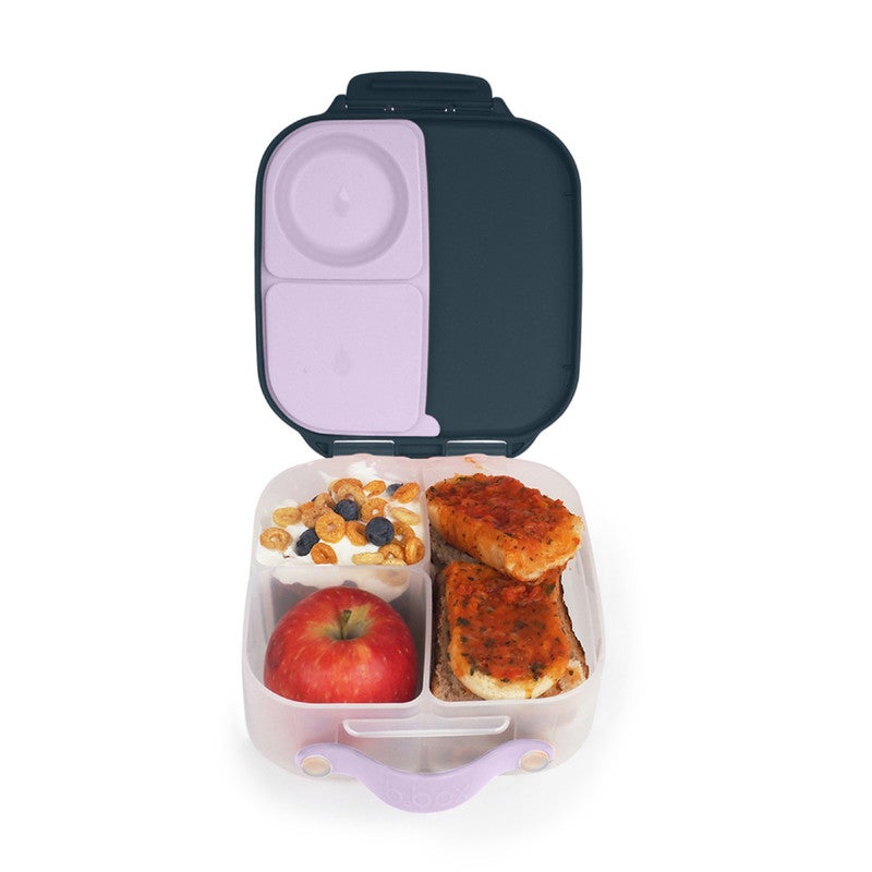 b.box Mini Lunchbox | Bento Box with 3 Compartments (2 Leakproof) | Ideal for Toddlers, Kids Lunch & Snacks | Fits Whole Piece of Fruit | BPA Free - Image 1