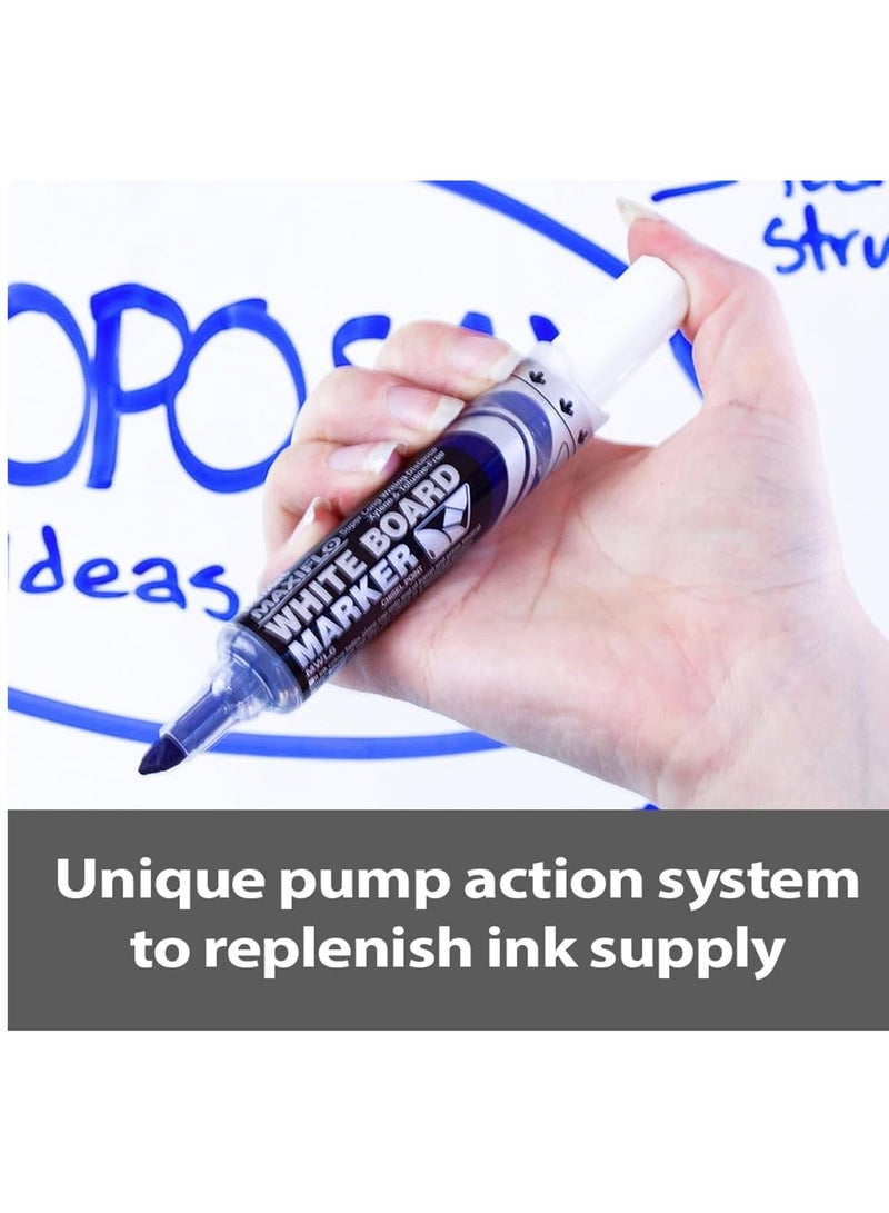 Pentel 1-Piece Maxiflo Whiteboard Erasable Markers Chisel Tip Black - Image 2