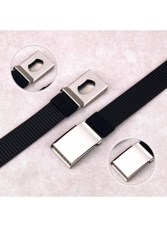 فورس حزام أمني للرجال والنساء – حزام ويب نايلون ثقيل مع إبزيم معدني رولر لوك – حزام تكتيكي قابل للتعديل لحراس الأمن، ضباط الشرطة، موظفي المطار، السفر، المشي الجبلي والجولف - Image 4