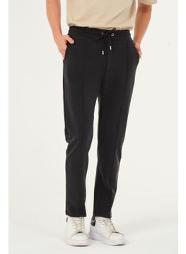 Black Men's Tracksuit Bottoms Pants Super Quality Scuba