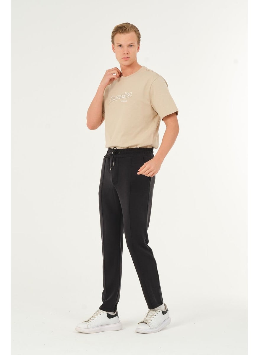 RICH - Black Men's Tracksuit Bottoms Pants Super Quality Scuba - Image 1
