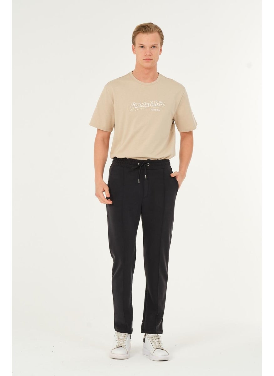 RICH - Black Men's Tracksuit Bottoms Pants Super Quality Scuba - Image 1