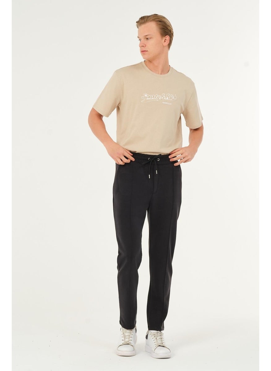 RICH - Black Men's Tracksuit Bottoms Pants Super Quality Scuba - Image 1