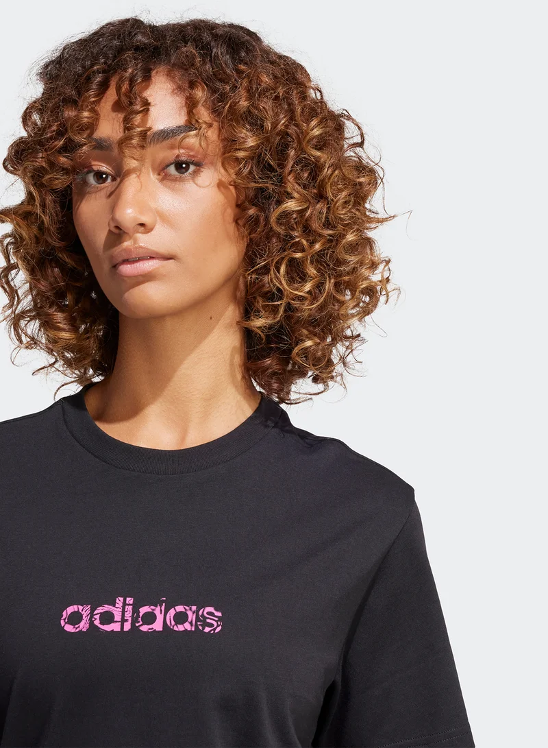 Adidas Camo Linear Graphic T-Shirt