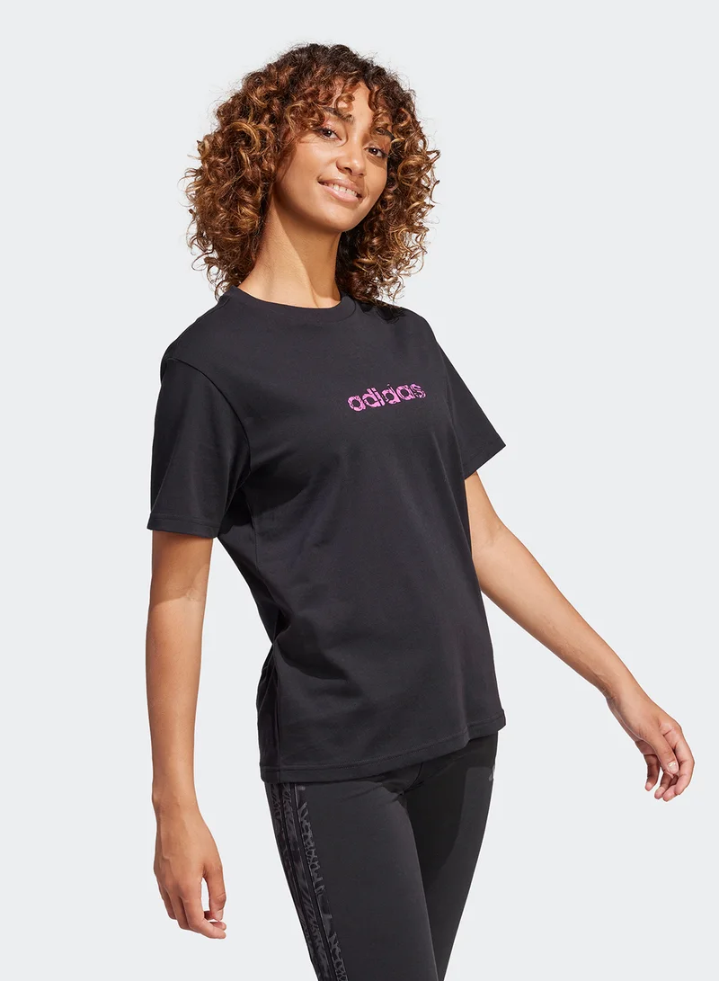 Adidas Camo Linear Graphic T-Shirt