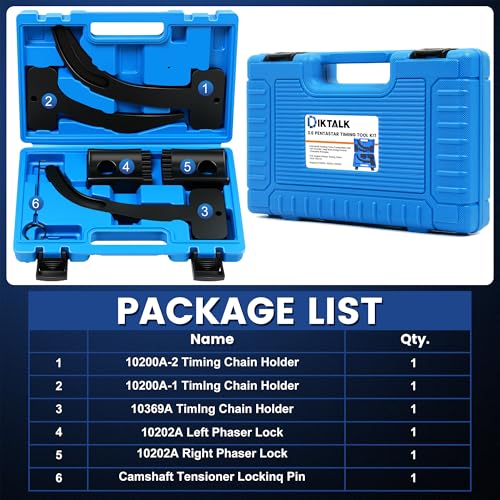 DikTalk 3.6 Pentastar Timing Tool Kit for Chrysler/Dodge/Jeep/Ram 3.6L (2011-2019) – Camshaft Phaser Lock Tool Set, Replaces 10200A 10202A 10369A - Image 3