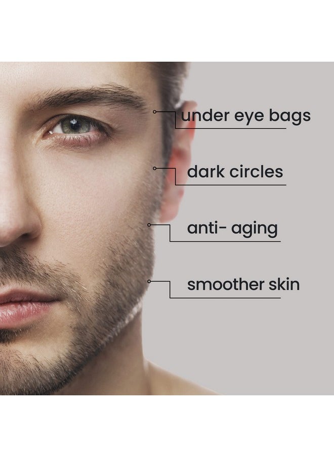 natural outcome natural outcome Man Skin Eye Cream for Men - Restore & Defend Anti Aging Eye Cream with Peptides, Avocado Oil and Rice Proteins  - Image 3