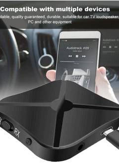 SYOSI Bluetooth 5.0 Audio Transmitter Receiver, 2 in 1 Bluetooth Wireless Audio Adapter Suitable for PC TV Headphones Soundbar Car TV Loudspeaker MP3 Home Stereo System  - Image 2