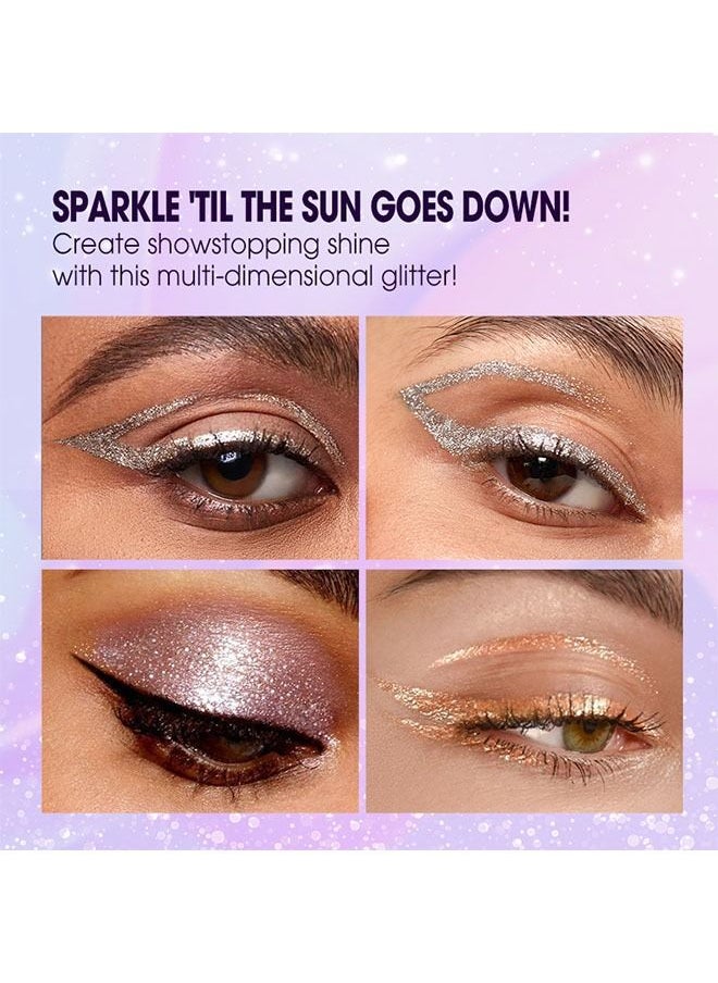 Liquid Glitter Eyeshadow, Long Lasting, Quick Drying, Easy to Apply, Loose Bling Glitter Diamond Pigmented Glue for Eye Crystals Makeup 08