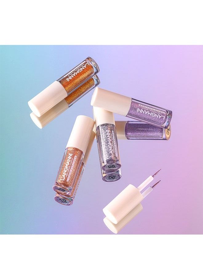 Liquid Glitter Eyeshadow, Long Lasting, Quick Drying, Easy to Apply, Loose Bling Glitter Diamond Pigmented Glue for Eye Crystals Makeup 08