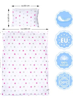 Moro Moro Baby Cot Duvet & Pillowcase Set – 100% Cotton – 120x90 cm  - Image 2