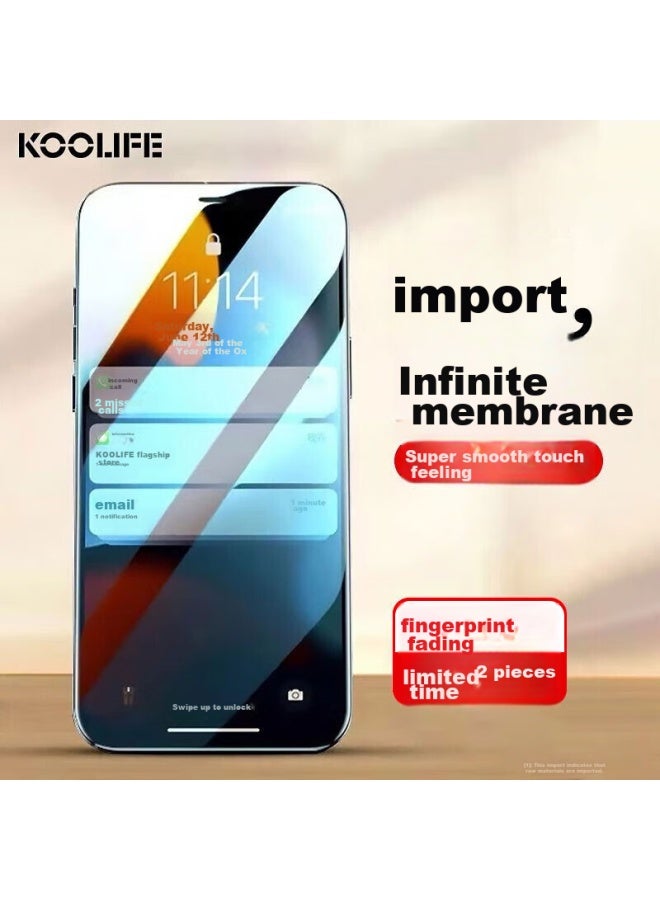Koolife Tempered Glass Screen Protector For Iphone 12 Pro Max, Apple 12 Pro Max Phone Film Protective Cover, Ultra-thin Full Screen Coverage Glass, Hd Clear Anti-drop - Image 1