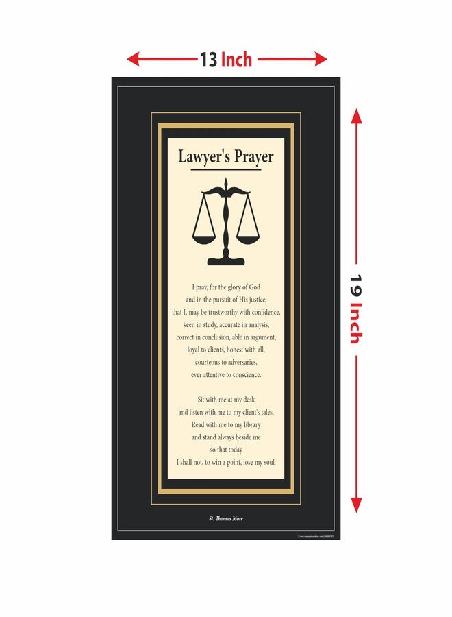 Anne Print Solutions® Advocate Lawyer Prayer Poster Size 13 X 19 Inch* (Without Frame) Pack Of 1 Pcs Multicolor - Image 2