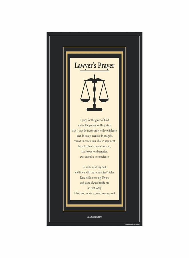 Anne Print Solutions® Advocate Lawyer Prayer Poster Size 13 X 19 Inch* (Without Frame) Pack Of 1 Pcs Multicolor - Image 1