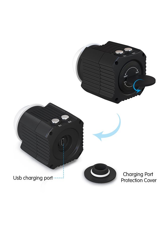 NIBEMINENT Mini Rechargeable LED Video Light Diving Photography Lamp Underwater 60M Waterproof IPX8 Camping Lighting for DJI Drone/ GoPro/ DSLR Cameras/ Camcorders/ Action Smartphone - Image 2