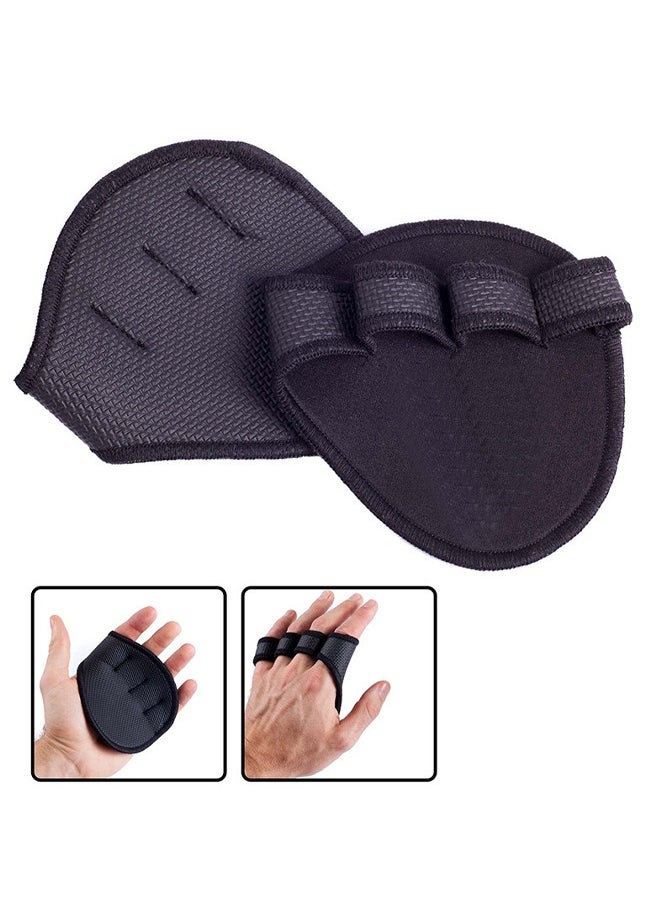 rocooart Neoprene Grip Pads Lifting Grips, Gym Workout Gloves with 4 Fingers，Weightlifting Calisthenics Powerlifting Gym Gloves  - Image 1