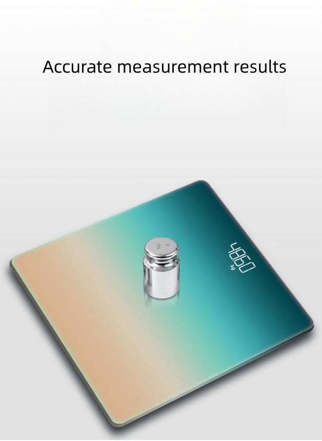 WAOKN Gradient Color Home Smart Electronic Scale Digital Bathroom Scales for Body Weight, Weighing Scale Electronic Bath Scales with High Precision Sensors Accurate Weight Machine for People, LED Display  - Image 2