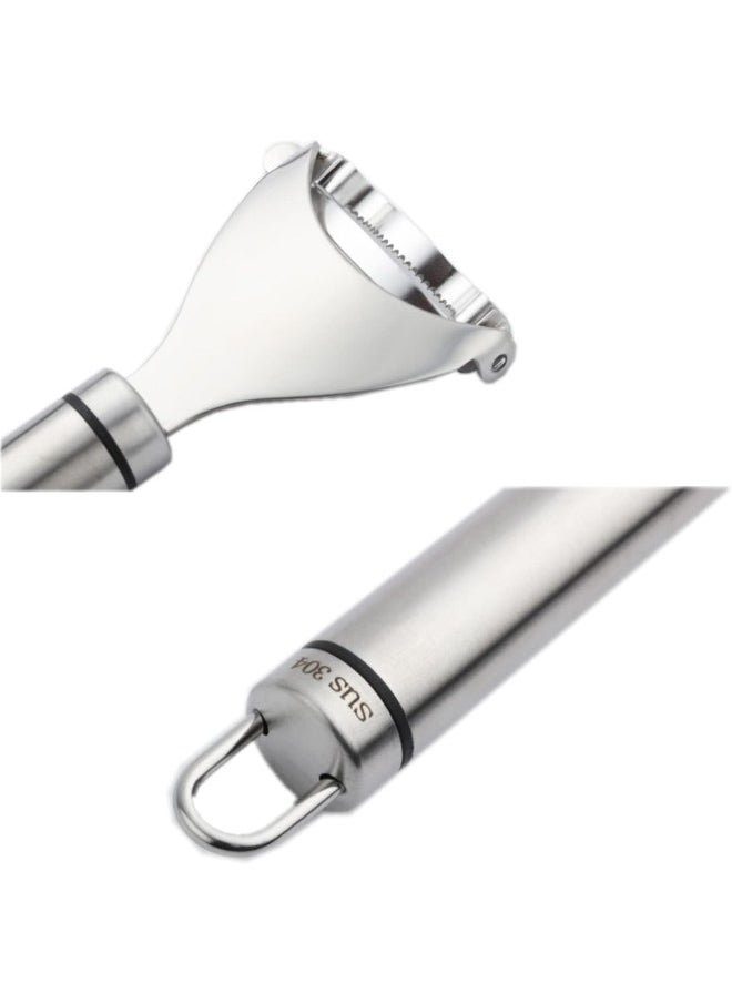 silvercnc - Corn Peeler Stainless Steel Stripper Sweetcorn On The Cob Remover with Good Grips Kitchen Tool - Image 1