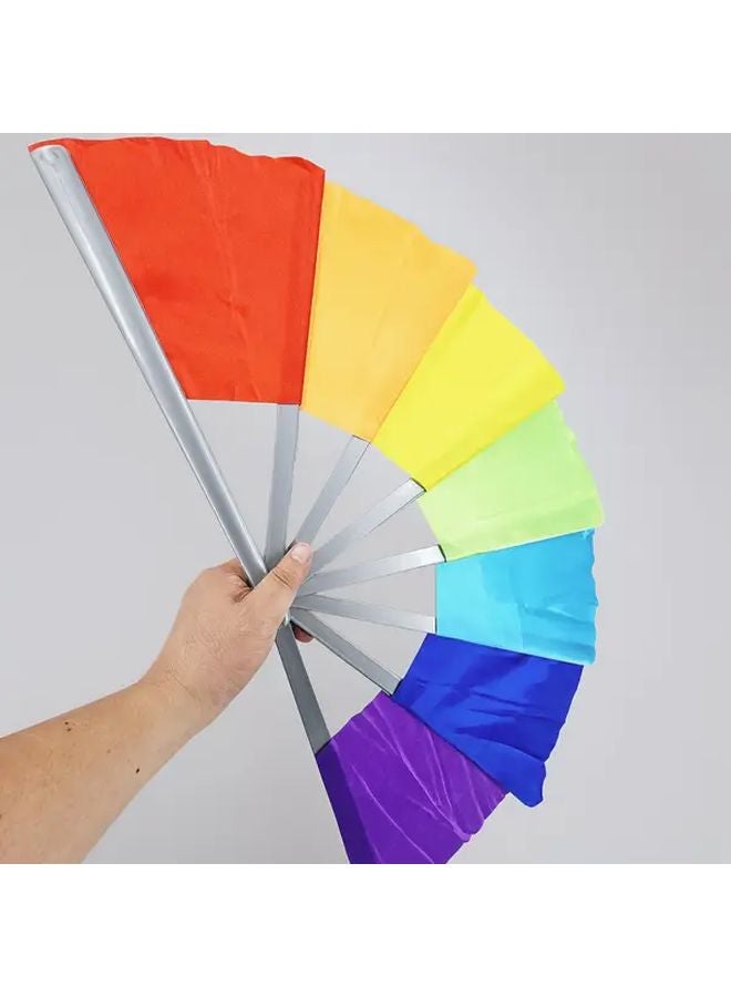 Colorful Magic Fan Hand Held Trick Prop For Parties Performances And Magic Shows - Image 1