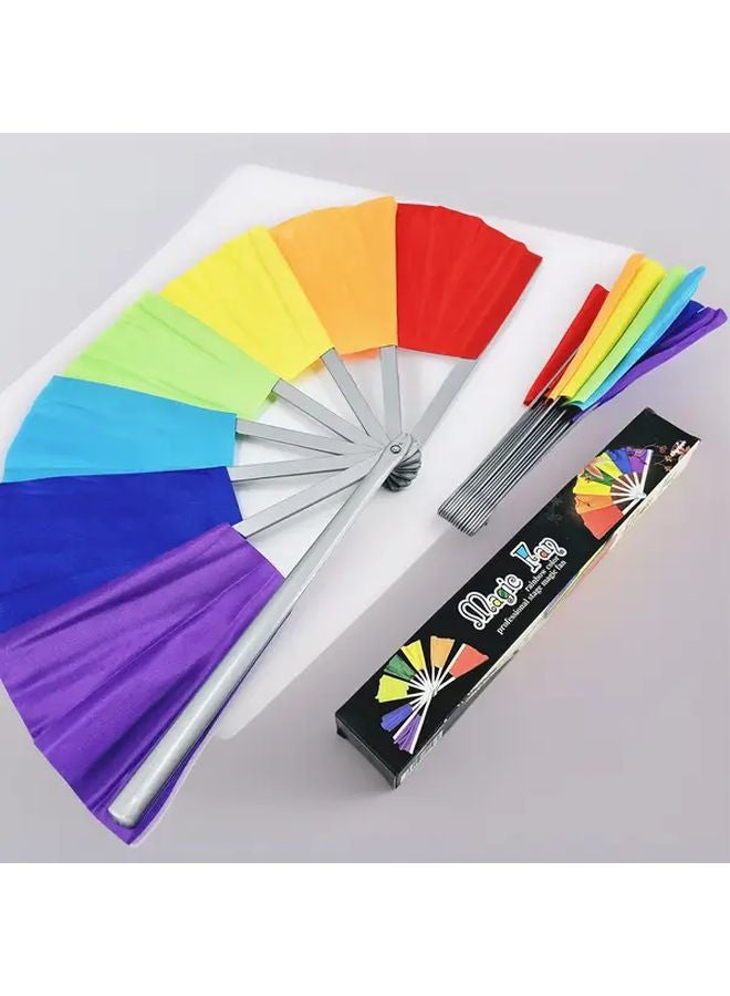 Colorful Magic Fan Hand Held Trick Prop For Parties Performances And Magic Shows - Image 2