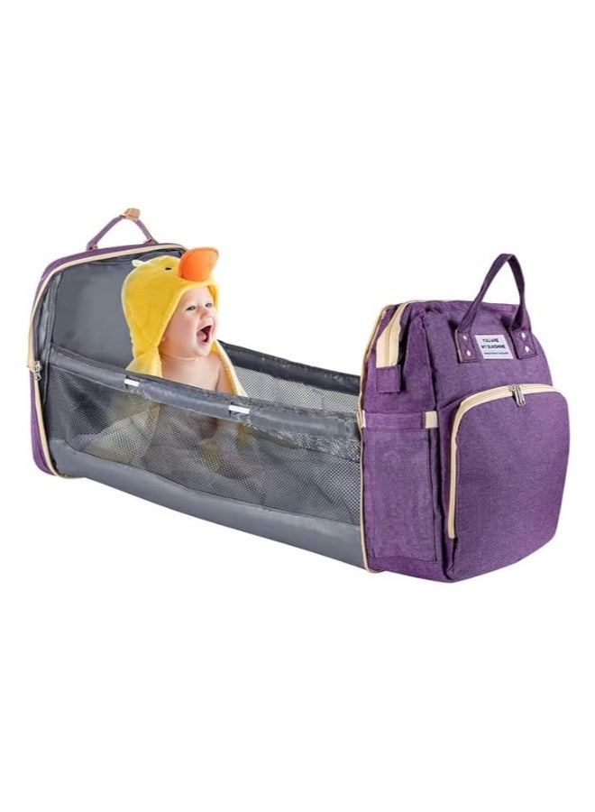 diaper bag with bed diaper bag backpack travel baby bed Large Capacity Maternity Bag - Waterproof Baby Bed, Diaper Changing Backpack, and Baby Care Handbag in One  - Image 1