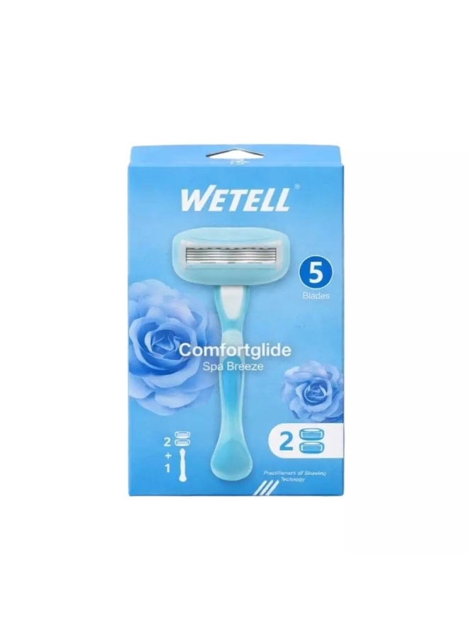 Wetell Comfortable Spa Breeze Disposable Razor Blades- 5pcs