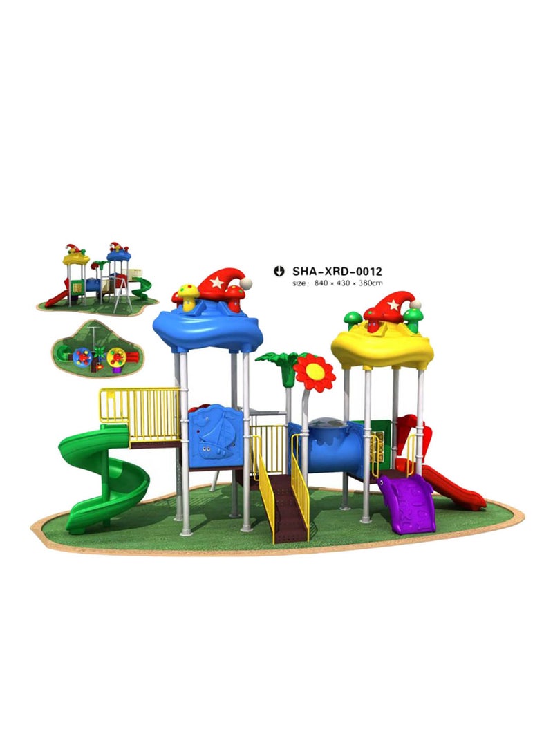 ميتس Myts Whimsical Wonderland Mega Funny Hat Playground with Slides - Image 1