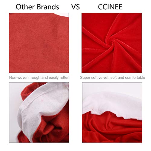 CCINEE 4pc Red Hat Dining Chair Slipcovers,Christmas Chair Back Covers Kitchen Chair Covers for Christmas Holiday Festival Decoration - Image 3