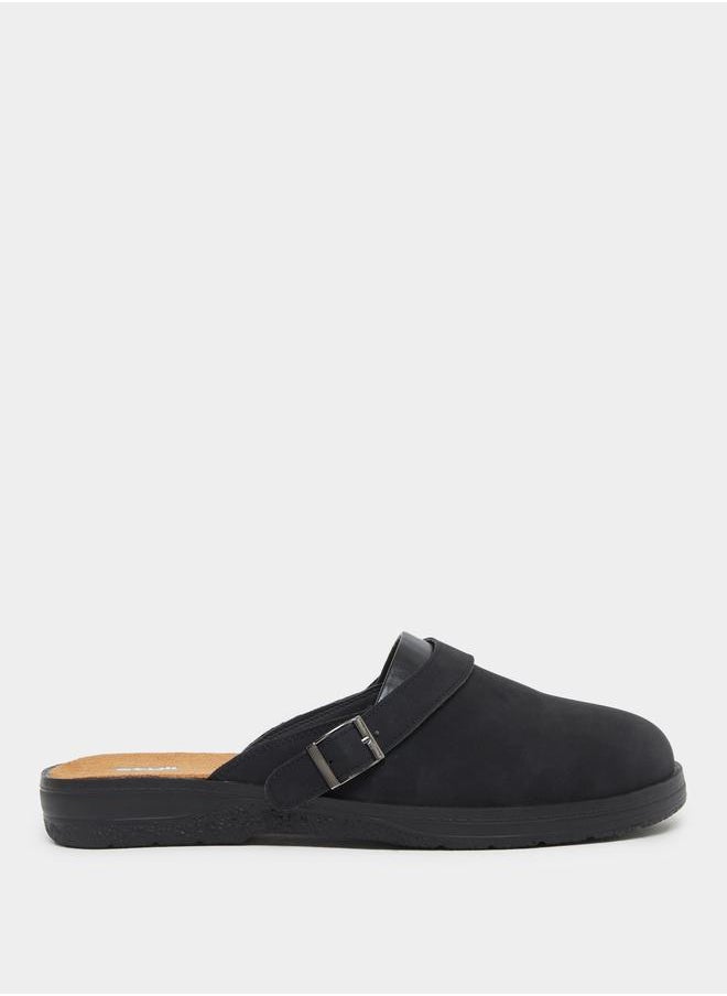 Styli Styli Faux Leather Slip On Clogs with Buckle Detail  - Image 2