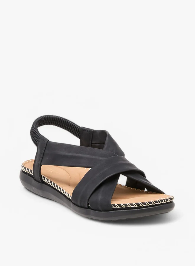 Flora Bella By Shoexpress Solid Cross Strap Slingback Sandals