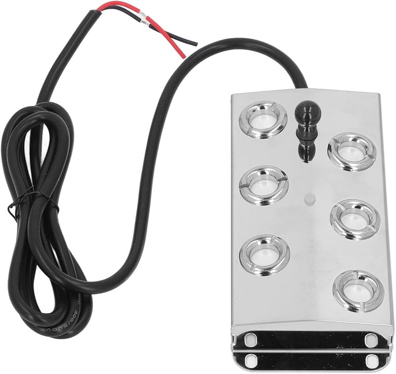 الستينلس ستيل 6 رؤوس ضباب البركة بالموجات فوق الصوتية 1 كابل 5 أمتار صانع الضباب الهادئ IP67 - Image 1