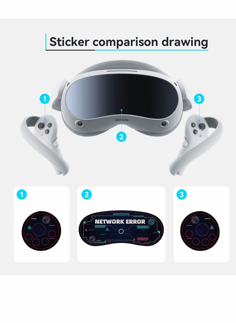 Decal Sticker Skin for PICO 4,for VR Headset Lens and Controllers, Protection Film for Virtual Reality Gaming Handle Front Face - Image 2