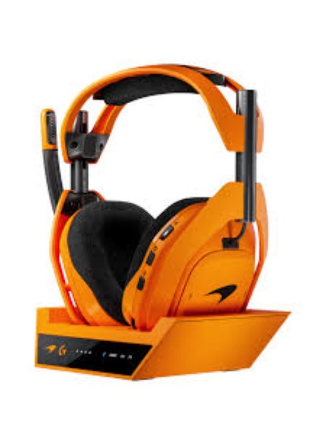 سماعة الألعاب اللاسلكية Logitech G x McLaren A50 X - إصدار محدود (برتقالي/أسود) - Image 1