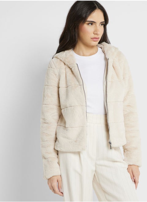Fur Hooded Jacket