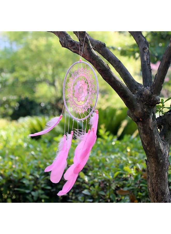 Geustos Handmade Dream Catcher Pink 21x1x21centimeter - Image 2