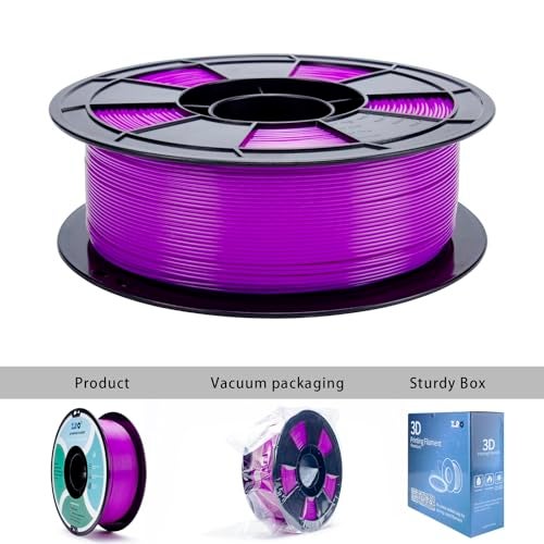 ZIRO Fluorescence PLA Filament 1.75mm, Luminous ONLY by UV Light, Glow Effect Bright Color PLA, Dimensional Accuracy +/- 0.03mm, Fit for Most FDM 3D Printers and Pen, 1KG Spool, Fluo Purple - Image 4