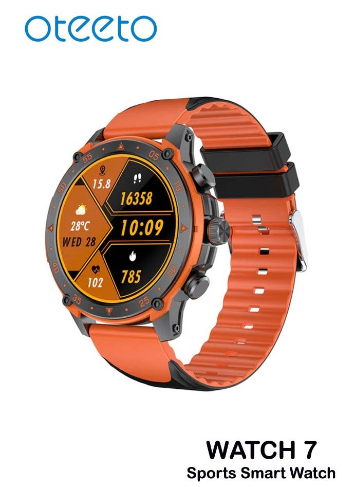 Oteeto - Oteeto Watch 7 Sports Smart Watch 1.43 Inch AMOLED Display With Smart Calling and Multiple Sports Modes Designed for Men - Image 1