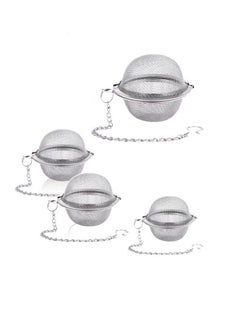 Generic 4-Piece Stainless Steel Tea Infuser Set – 2 Large, 1 Medium, 1 Small – Perfect for Cups, Mugs,  Kitchen,Teapots & More,One Set Covers All Your Tea and coffe Needs  - Image 1