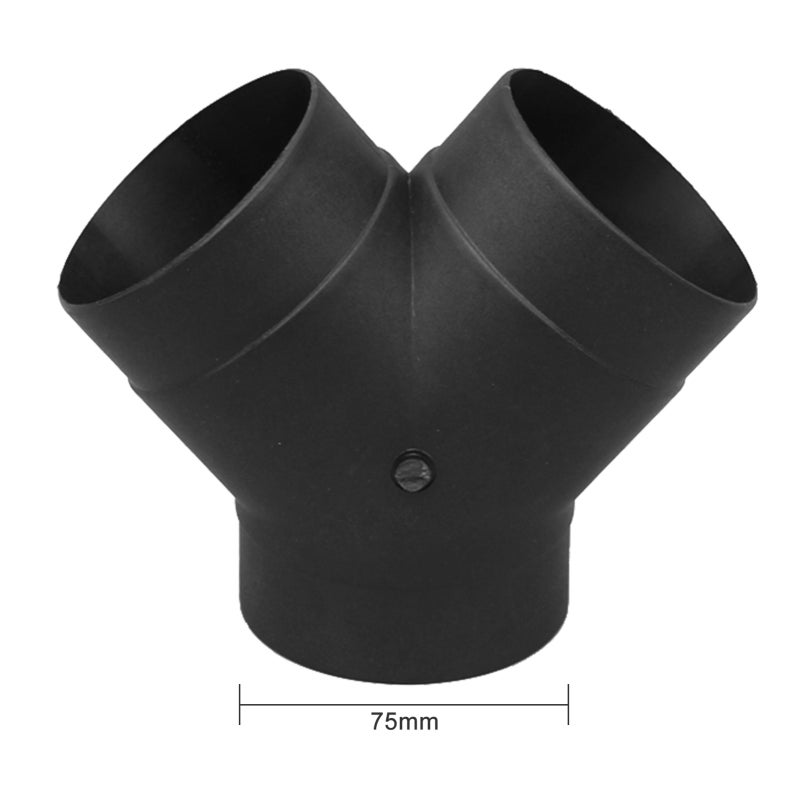 Air Vent Ducting T Y Tilted Bend Style Piece Elbow Pipe Outlet Exhaust Connector for Webasto Eberspaecher Diesel Parking Heater Truck Boat Car Air Diesel Heater Accessory - Image 1