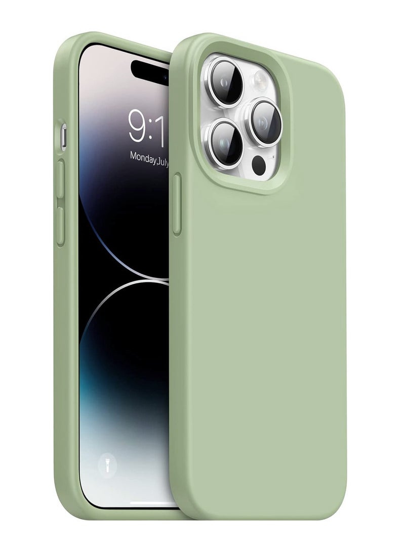 BORTONY iPhone 13 Pro Case 6.1 Inch Liquid Silicone Anti Scratch Anti Fingerprint Soft Silky Touch Shockproof Protective Cover - Image 1