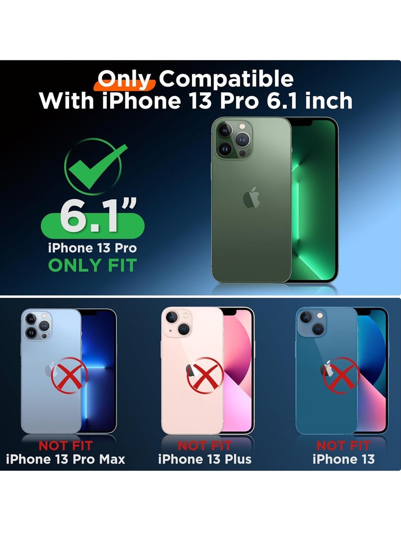 BORTONY iPhone 13 Pro Case 6.1 Inch Liquid Silicone Anti Scratch Anti Fingerprint Soft Silky Touch Shockproof Protective Cover - Image 2