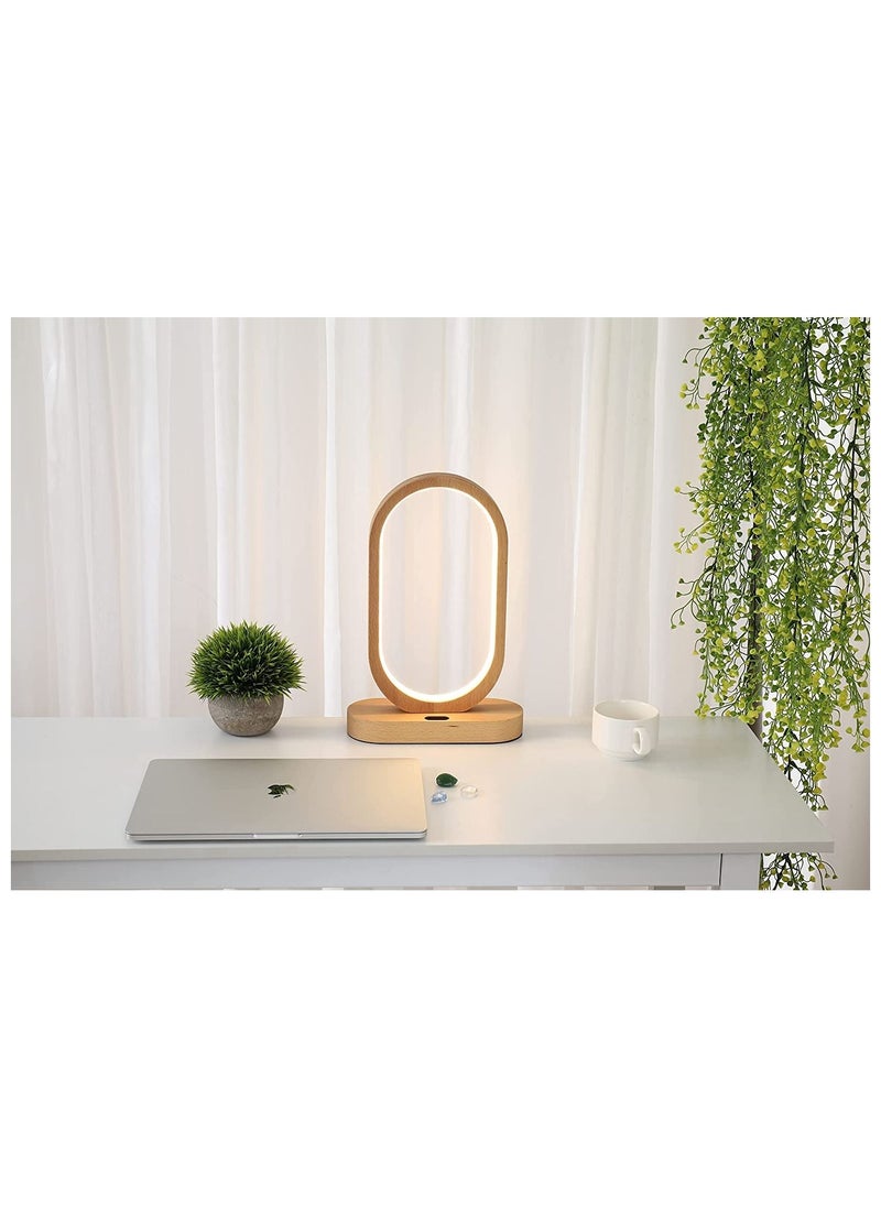 Daamudi - Desk Wooden Table Mood Lamp, Three light modes, Ambient With Gesture & Touch Control - Image 1