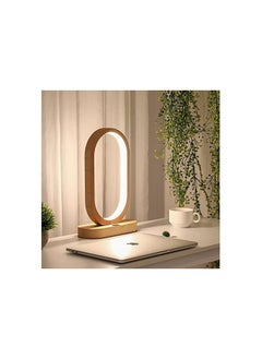 Daamudi Desk Wooden Table Mood Lamp, Three light modes, Ambient With Gesture & Touch Control  - Image 2